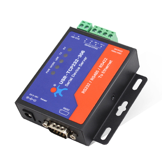 USR-TCP232-306 Ethernet Converters RS422/RS232/RS485 Serial to Ethernet DNS DHCP 