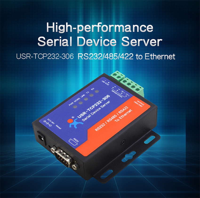 Low cost Serial RS232 RS485 RS422 to Ethernet TCP IP Device Server